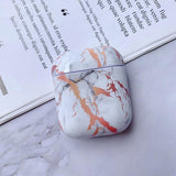 White Marble Case for Airpods Earphone Case - MyPaperPandaShop