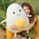 Cute Egg & Yolk Soft Stuffed Plush Pillow Toy