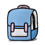 Kawaii Cartoon 3D Canvas Backpack