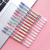 MUJI Style Gel Pens - Set of 12 - MyPaperPandaShop