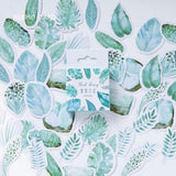 Watercolor Mint Leaves Stickers Set - MyPaperPandaShop