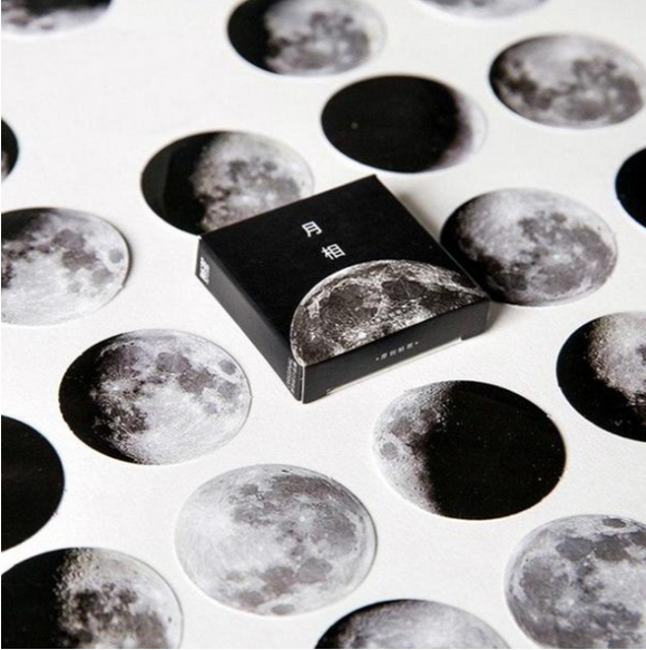 Phases of Moon Sticker Set - MyPaperPandaShop