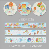 Dream Blossoms Washi Tapes Set of 3: 23 Designs - MyPaperPandaShop