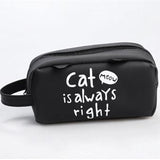 Cute Black and White Cat Pouch - MyPaperPandaShop