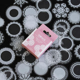 Transparent Lace Stickers Set: 4 Designs - MyPaperPandaShop