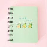 Cute Avocado Rollover Coil Notebook Portable - MyPaperPandaShop