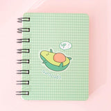 Cute Avocado Rollover Coil Notebook Portable - MyPaperPandaShop