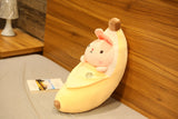 Animals in a Banana Plushies