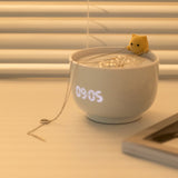 Cat in a Cup Lamp + Alarm Clock