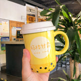 Pastel Bubble Tea Ceramic Mug
