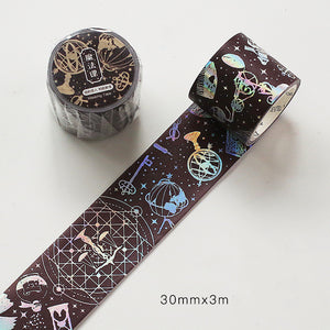 Holographic Journaling Washi Tape: 8 designs