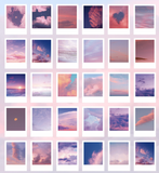 Aesthetic Scenery Polaroid Stickers: 6 designs