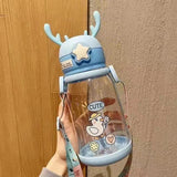 Kawaii Reindeer Cartoon Water Bottle: 4 colors