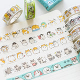 Kawaii Characters Washi Tapes: 12 designs