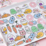 Cute Breakfast Stickers Set - MyPaperPandaShop
