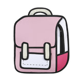 Kawaii Cartoon 3D Canvas Backpack