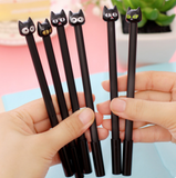 Black Cat Gel Pens: Set of 4 - MyPaperPandaShop