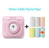 PeriPage Mini Portable Inkless Printer: 6 colors (black & white photos)