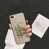 Embroidered Flower iPhone Case