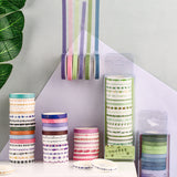 Monochrome Washi Tapes Set of 20: 5 colors
