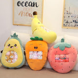 Kawaii Bag of Fruit Stuffed Plushies - MyPaperPandaShop