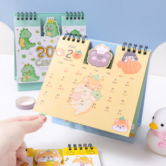 Kawaii Gummy 2022 Mini Desk Calendar: 7 designs
