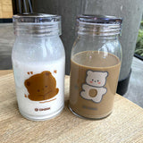 Kawaii Bear Glass Bottle