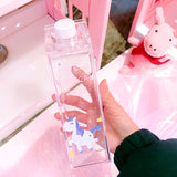 Milk Carton Style Water Bottle: Unicorn Series