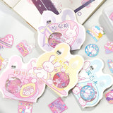 Kawaii Bunny Stickers Set: 3 Designs - MyPaperPandaShop