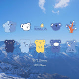 Cute Emoji Animal Stickers Set: 8 Designs - MyPaperPandaShop