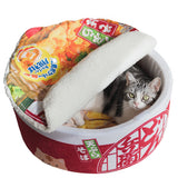 Instant Noodles and Plush Cat's Nest