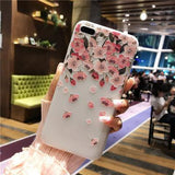 Embossed flower phone case cover - MyPaperPandaShop