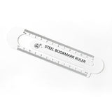 Two-Sided Ruler Bookmark: Black and White
