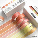 Solid Color Washi Set of 8: 12 Designs to choose from! - MyPaperPandaShop
