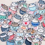 Hamsters and Cats Sticker Set: 2 Designs - MyPaperPandaShop