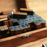 Letters & Numbers Wooden Stamps Set