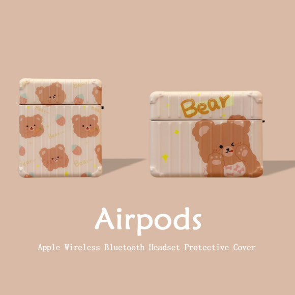 Brown Bear AirPod Case: 2 Designs