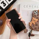 Chocolate Cookie Bear iPhone Case