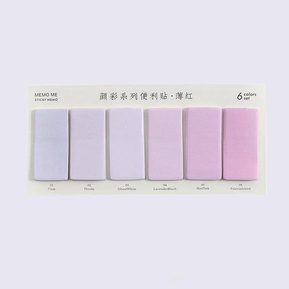 Pastel Sticky Notes: 6 Colors - MyPaperPandaShop