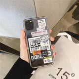 Transparent barcode mobile phone case - MyPaperPandaShop