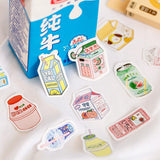 Milky Fruits and Drinks Stickers Set - MyPaperPandaShop
