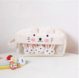 Soft Animals Plush Pencil Bag: 4 Designs - MyPaperPandaShop