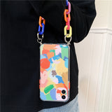 Graffiti iPhone Case with Chain