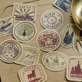 Vintage Places Stickers Set - MyPaperPandaShop