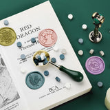 Fancy Wax Seal Stamp Kit: 18 Designs