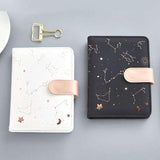 Rose Gold Constellations Leather Planner - MyPaperPandaShop