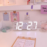 LED Alarm Clock: 8 Colors