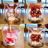 Pink Paw Sakura Glass
