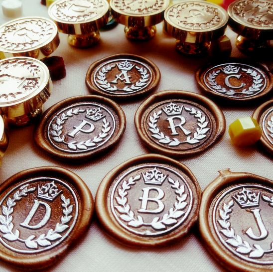 Crown Alphabets Wax Seal Stamps: all letters