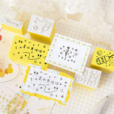 Pastel Japanese Stamps Set